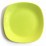 Квадратна керамична чиния 22 дълб.Зелено