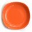 Квадратна керамична чиния 22см дълбока оранж