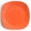 Квадратна керамична чиния 27см оранж