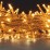 Коледен светещ гирлянд 100 топло бели 5мм LED лампички 8.5м 