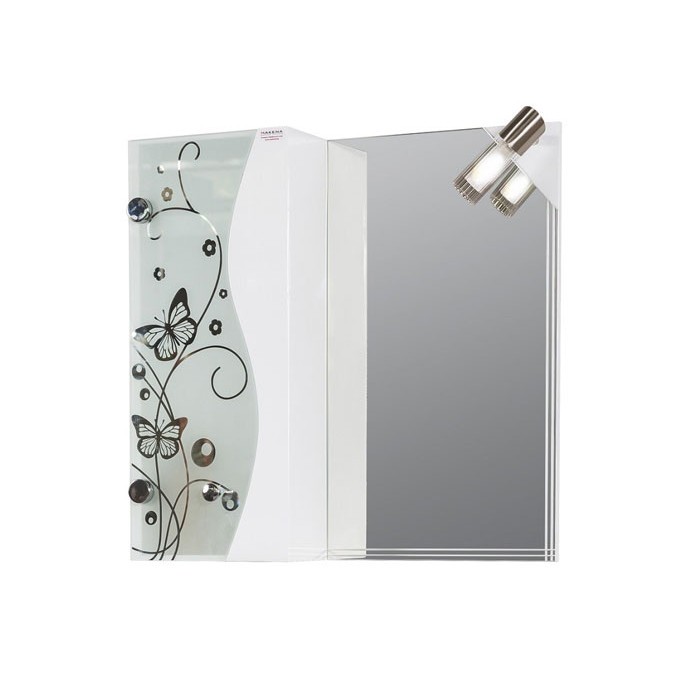 Горен PVC шкаф за баня с огледало Макена Елит