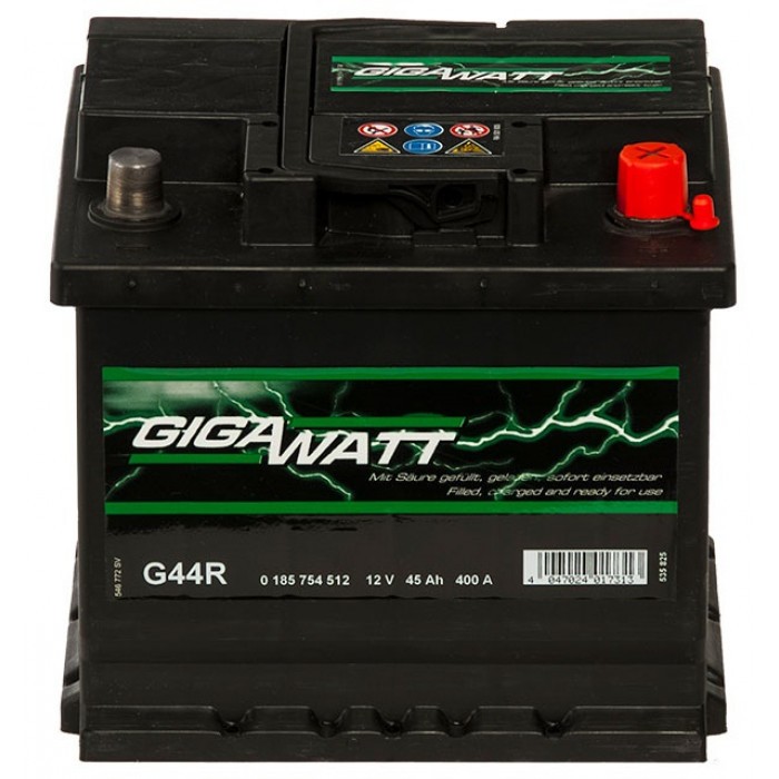Стартерен акумулатор Gigawatt 45Ah / 400A