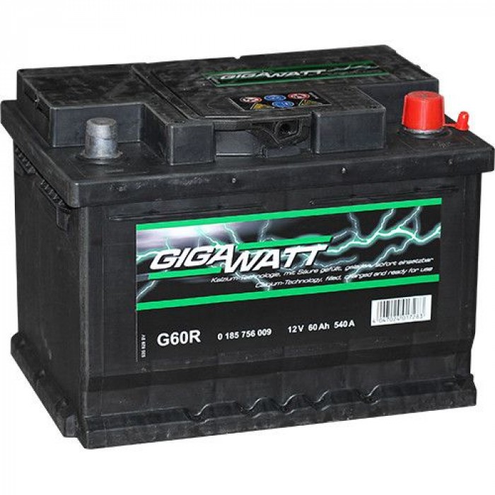 Стартерен акумулатор Gigawatt 60Ah / 540A