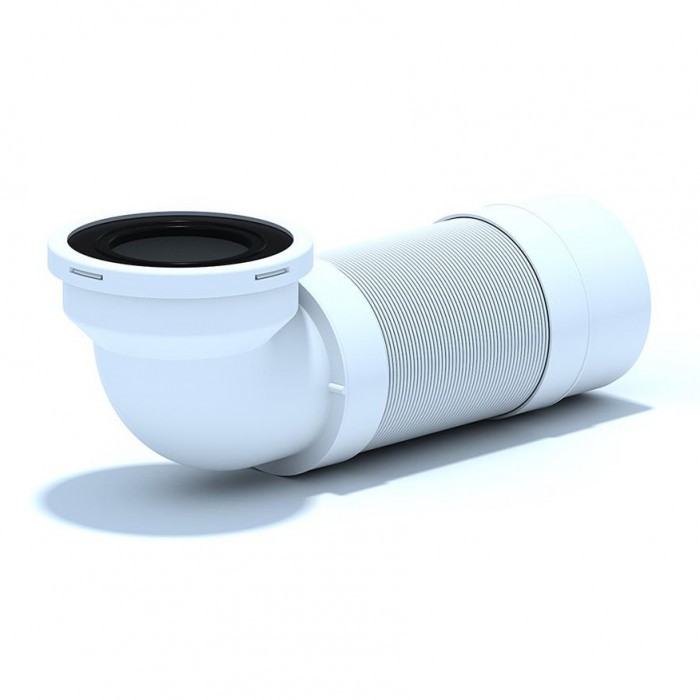 Маншон - коляно за тоалетни чинии 320-750 mm K722R / за PVC тръба