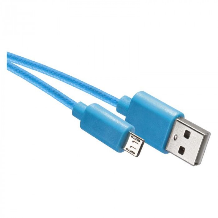 Кабел EMOS син USB/USB micro 1m 