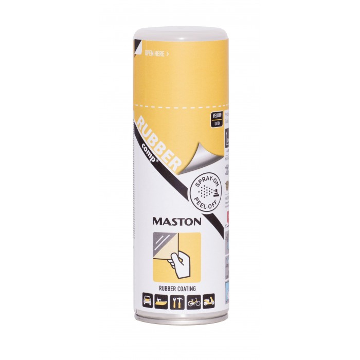 Гумен спрей боя Maston жълт 400 ml