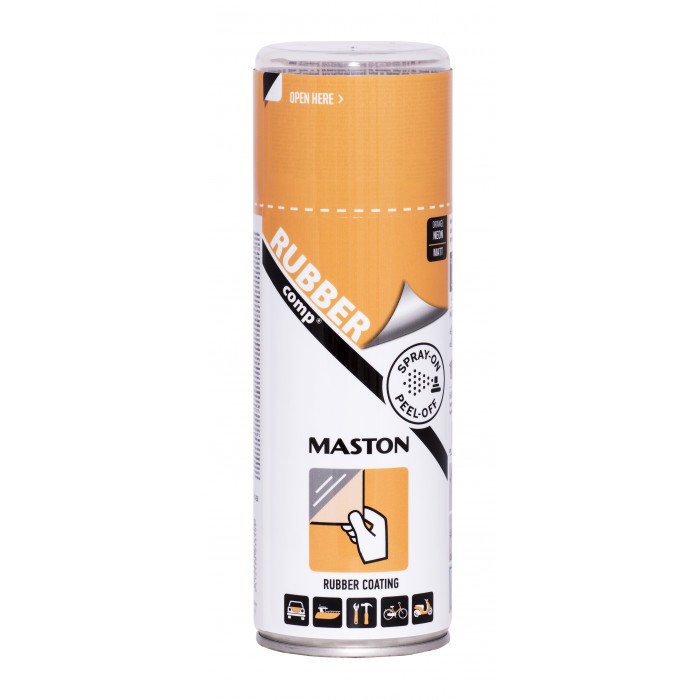 Гумен спрей боя Maston неоново оранжев 400 ml