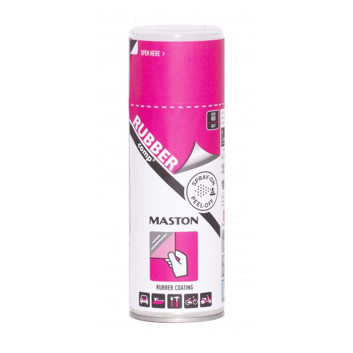 Гумен спрей боя Maston неоново розов 400 ml