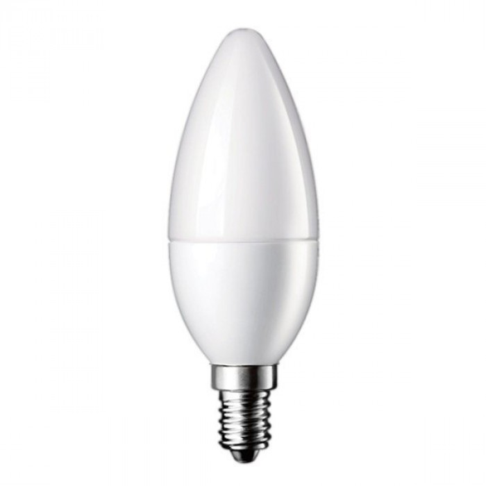 LED крушка кендъл Optonica C37 E14 6W 6000K / 3 броя