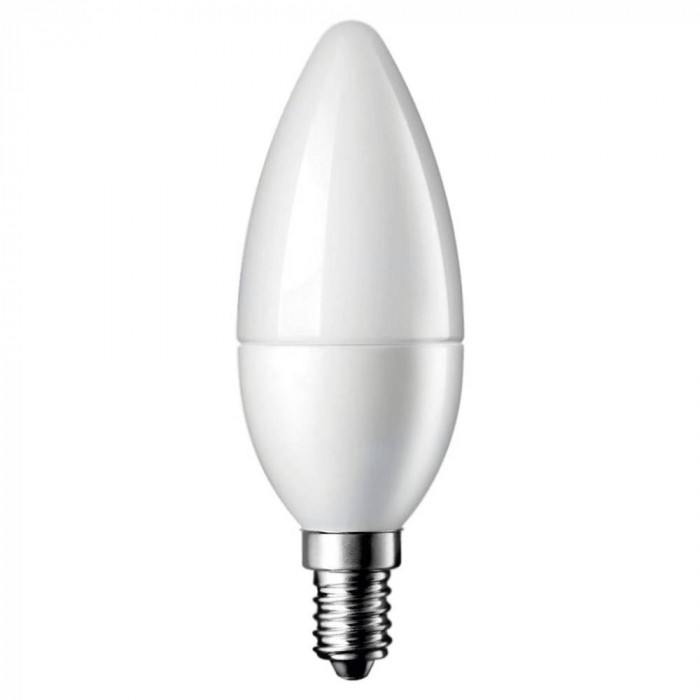 LED крушка кендъл Optonica C37 E14 8.5W 6000K