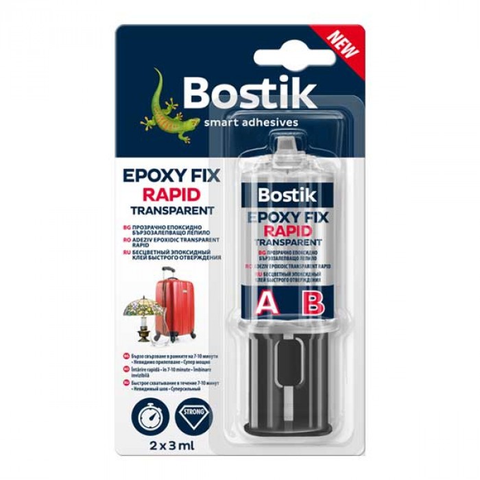 Двукомпонетно бързо епоксидно лепило Bostik Epoxy Fix Rapid 2х3мл
