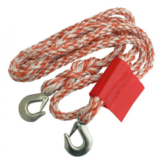 Плетено въже за теглене с куки 2.5т 