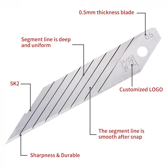 Острие за макетен нож 18 мм Woodpecker SK2 FD-N50 / 10 броя