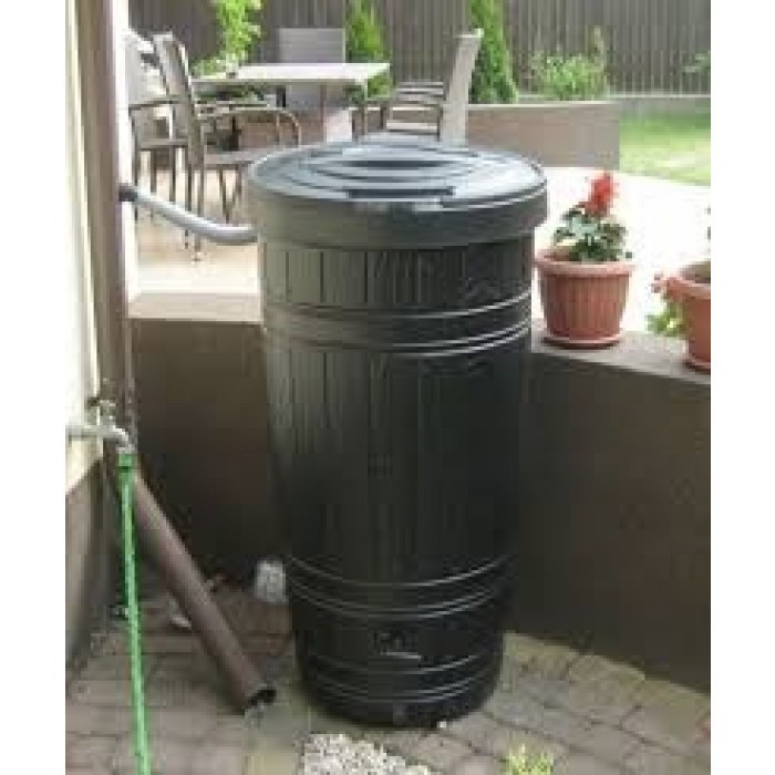 Резервоар за дъждовна вода IDWO265-S411 Woodcan черен 265 литра
