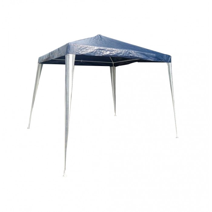 Градинска шатра ZRG004 синьо-бяло райе 2.4х2.4м 