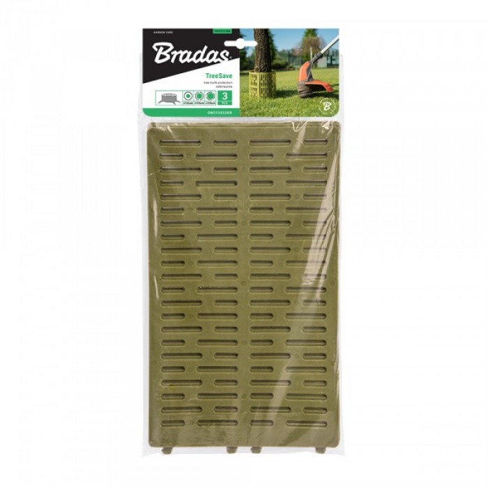 Защитна преграда за стволове на дървета Bradas TreeSave 20x33см / зелена