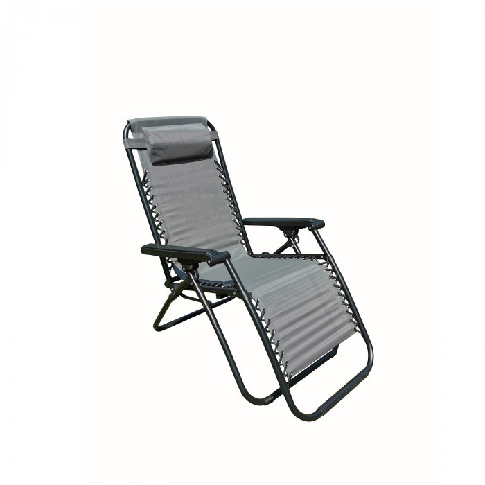 Сгъваем стол за къмпинг Zero gravity My Garden ZRL009 d.grey 173x67x110см