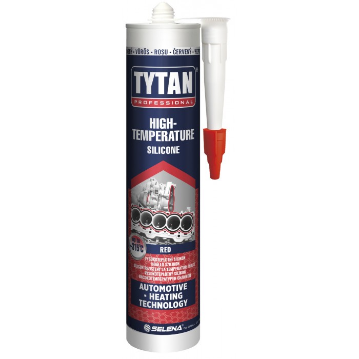 Високотемпературен силикон Tytan 250С / червен 280мл 