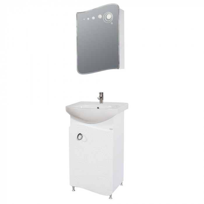 Горен шкаф за баня с огледало Макена Бъбъл