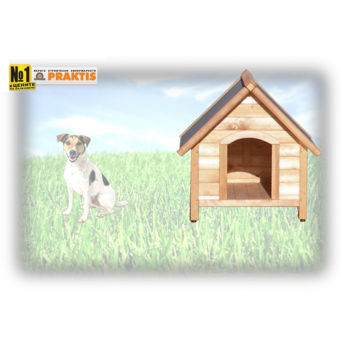 Дървена колиба за куче / размер S