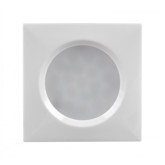 Мебелна LED луничка за вграждане квадрат 1.5W 4000К бяла