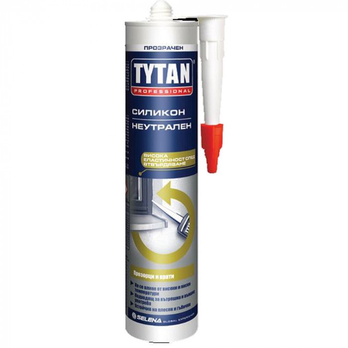 Неутрален силикон Tytan Professional 280мл прозрачен 